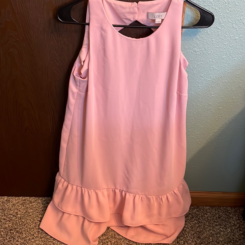 LOFT ruffle hem dress